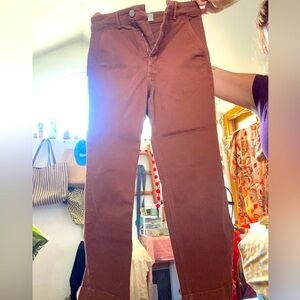 Everlane pants in beautiful rust color